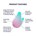 Satisfyer Mermaid Vibes Double Air Pulse Vibrator - Rolik®