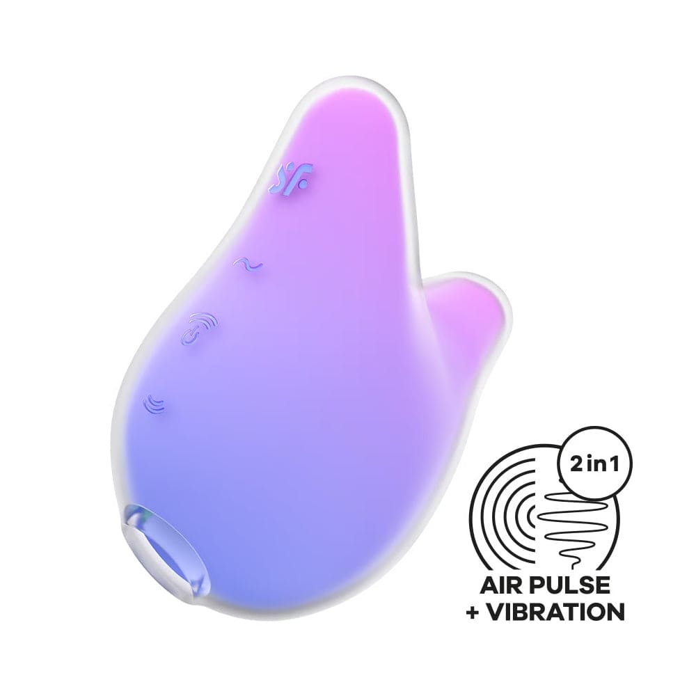 Satisfyer Mermaid Vibes Double Air Pulse Vibrator Purple Pink - Rolik®