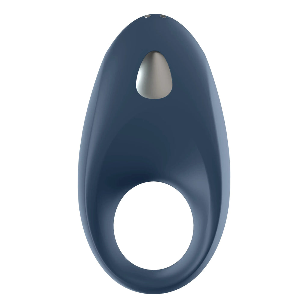 Satisfyer Mighty One Ring Smart Vibrating C - Blue - C-Ring