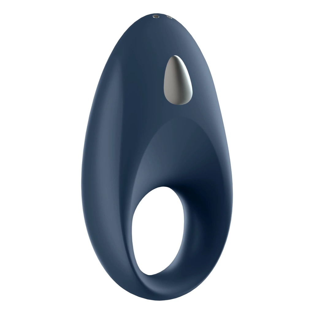 Satisfyer Mighty One Ring Smart Vibrating C - Blue - C-Ring