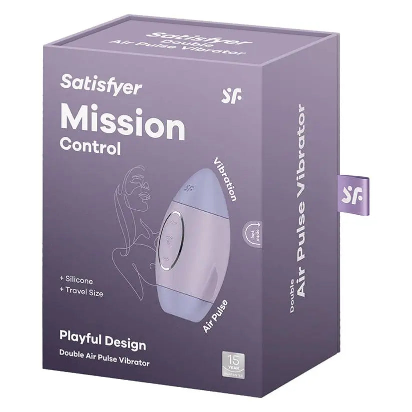 Satisfyer Mission Control Double Air Pulse Vibrator Violet - Rolik®