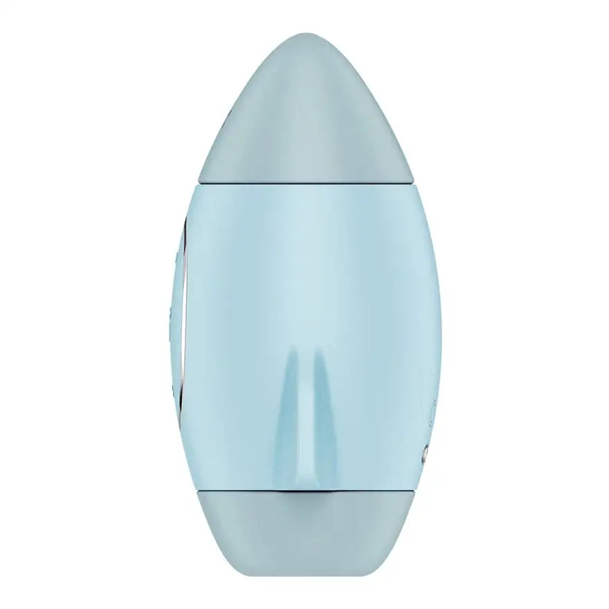 Satisfyer Mission Control Double Air Pulse Vibrator Light Blue - Rolik®
