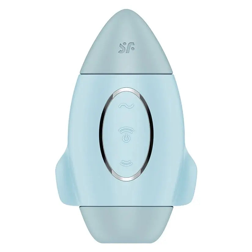 Satisfyer Mission Control Double Air Pulse Vibrator Light Blue - Rolik®
