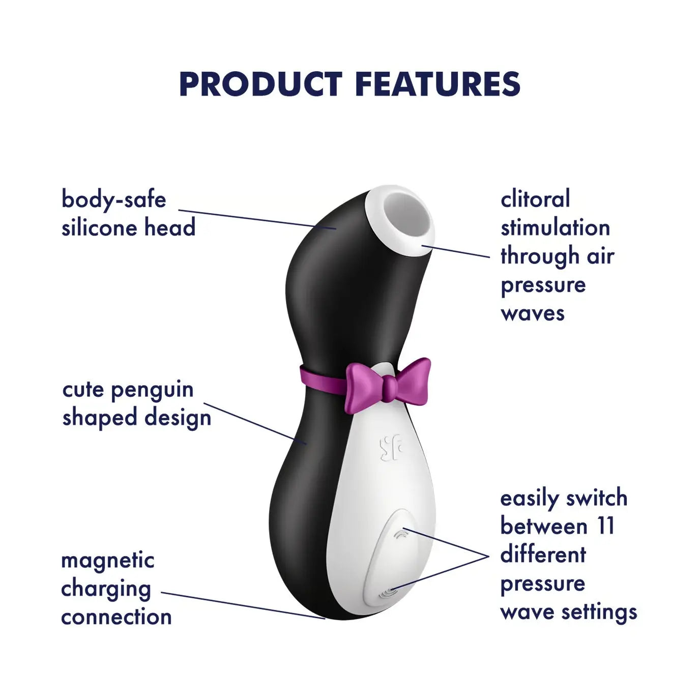 Satisfyer Penguin Air Pulse Stimulator - Vibrator