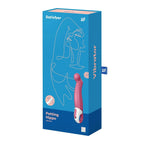 Satisfyer Petting Hippo G-Spot Vibrator - 12 Vibration Modes Red
