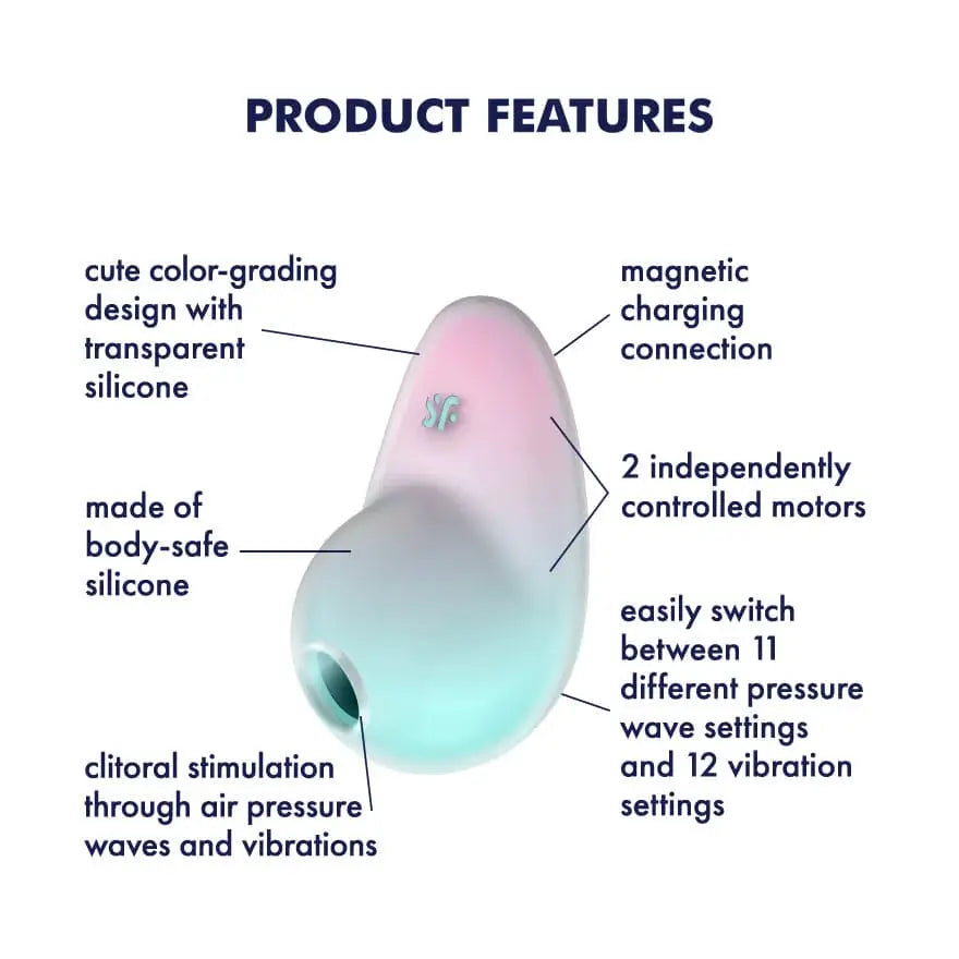 Satisfyer Pixie Dust Double Air Pulse Vibrator - Rolik®