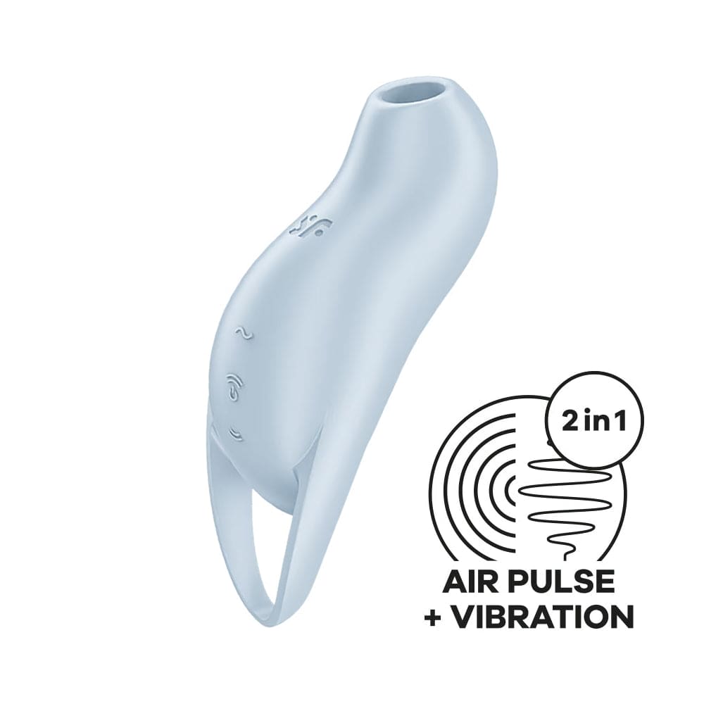 Satisfyer Pocket Pro 1 Air Pulse Vibrator Light Blue - Rolik®