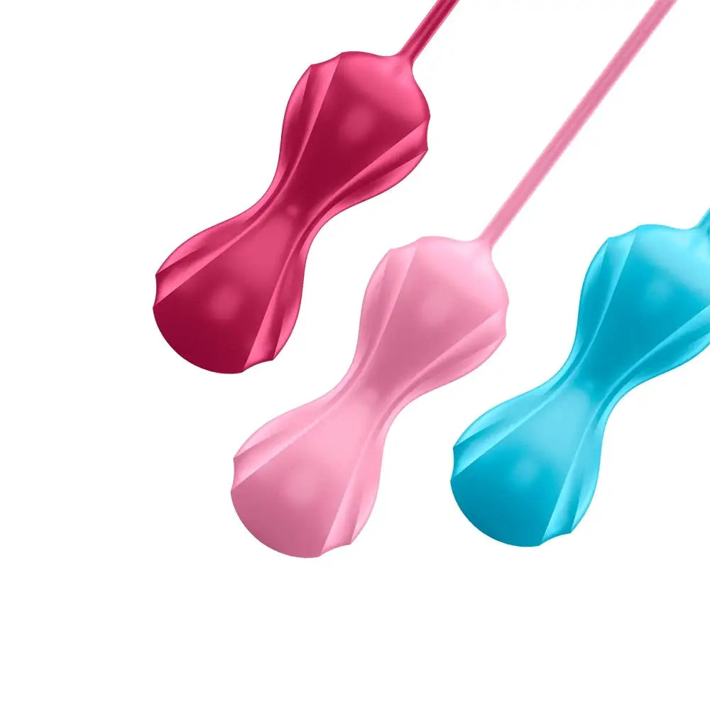 Multicolor Satisfyer Power Balls Kegel Training Set Vibrations Strengthen