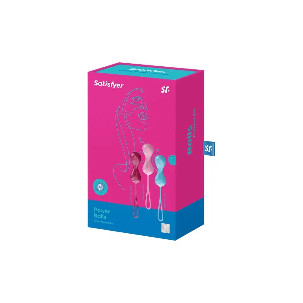 Multicolor Satisfyer Power Balls Kegel Training Set Vibrations Strengthen