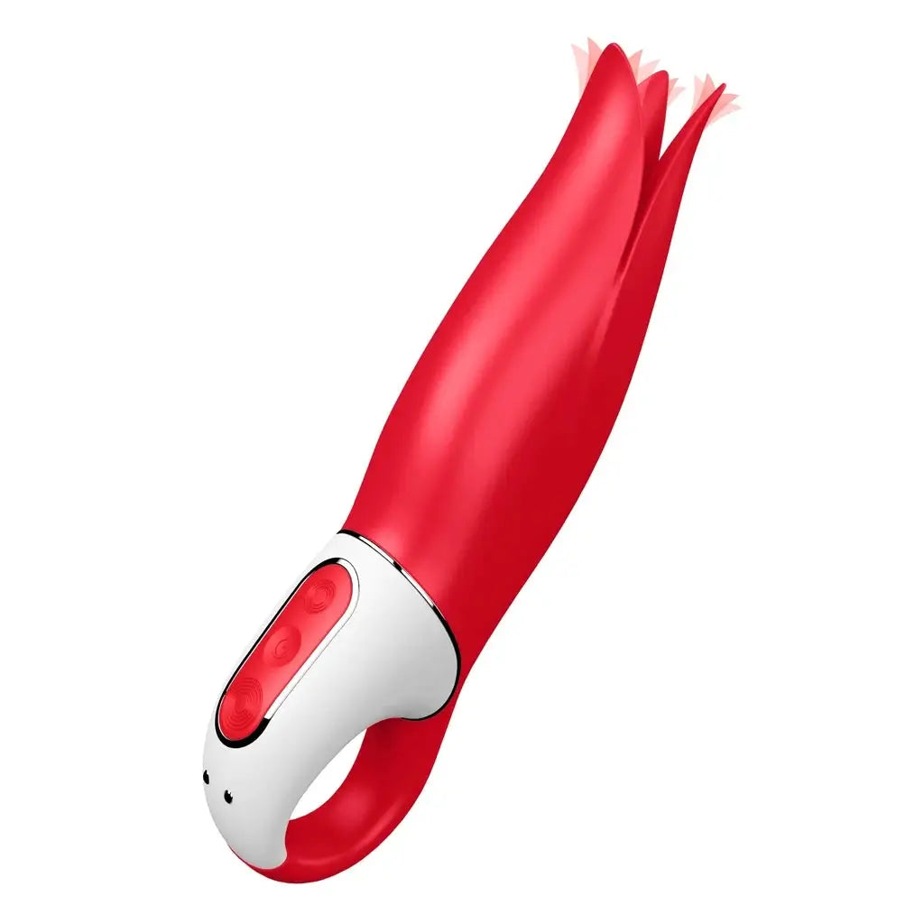 Satisfyer Power Flower Rechargeable G-Spot & Clitoral Vibrator Red