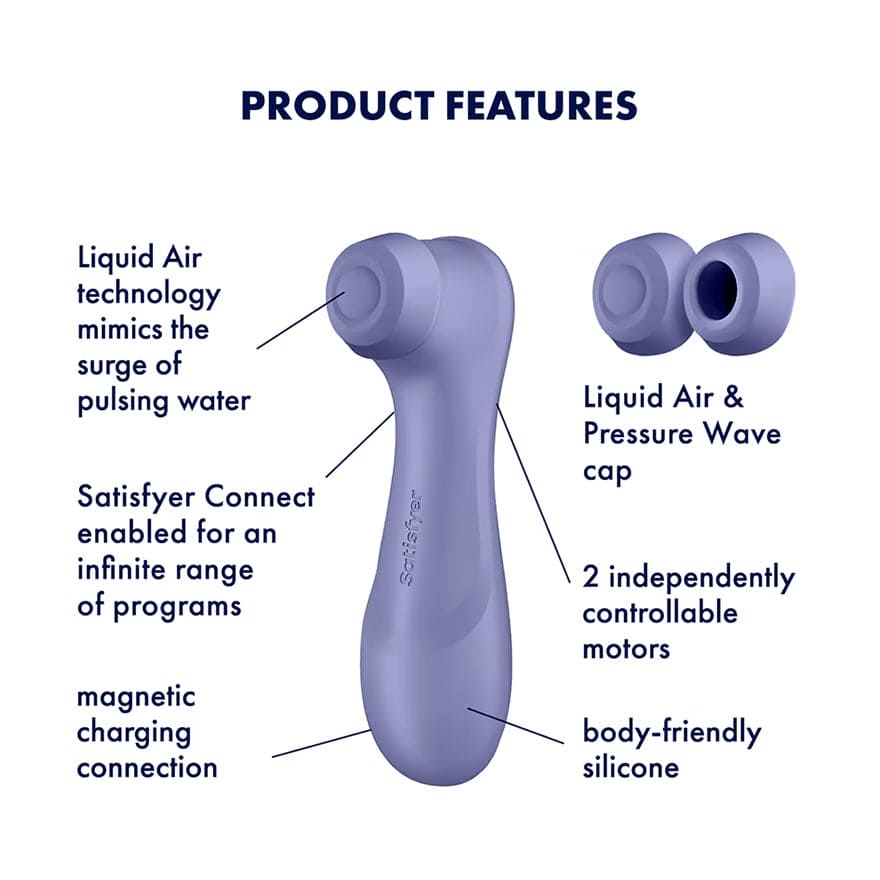 Satisfyer Pro 2 Generation 3 Double Air Pulse Smart Vibrator Lilac - Rolik®