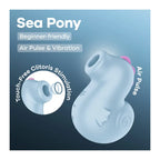 Satisfyer Sea Pony Air Pulse Clitoral Stimulator Light Blue