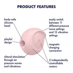 Satisfyer Sugar Rush Air Pulse Stimulator & Vibrator - Rolik®
