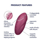 Satisfyer Tap & Climax 1 Tapping Lay - On Vibrator - Rolik®