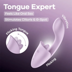 Satisfyer Tongue Expert – Dual Stimulation Vibrator Lavender