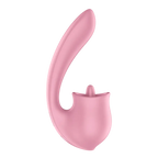 Satisfyer Tongue Genius Dual Stimulator – Clitoral & G-Spot Vibrator Pink