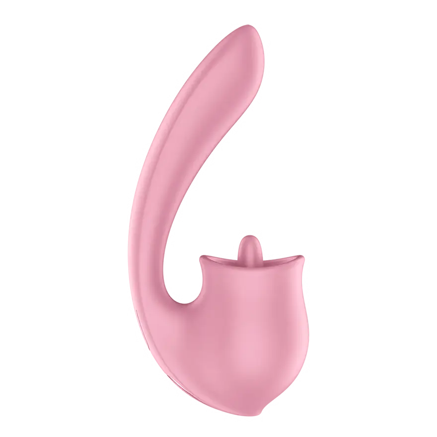 Satisfyer Tongue Genius Dual Stimulator – Clitoral & G-Spot Vibrator Pink