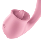 Satisfyer Tongue Genius Dual Stimulator – Clitoral & G-Spot Vibrator Pink