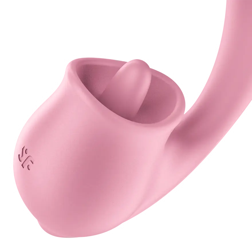 Satisfyer Tongue Genius Dual Stimulator – Clitoral & G-Spot Vibrator Pink