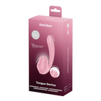 Satisfyer Tongue Genius Dual Stimulator – Clitoral & G-Spot Vibrator Pink