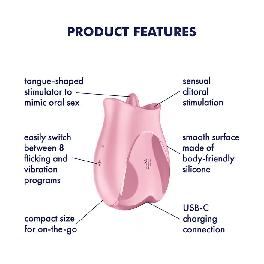 Satisfyer Tongue Lover Clitoral Vibrator Pink