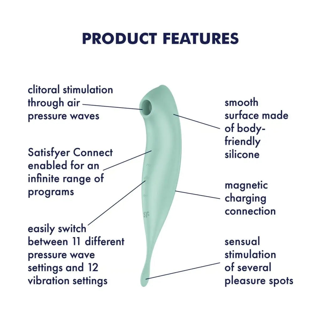 Satisfyer Twirling Pro+ Hybrid Air Pulse Vibrator - Rolik®