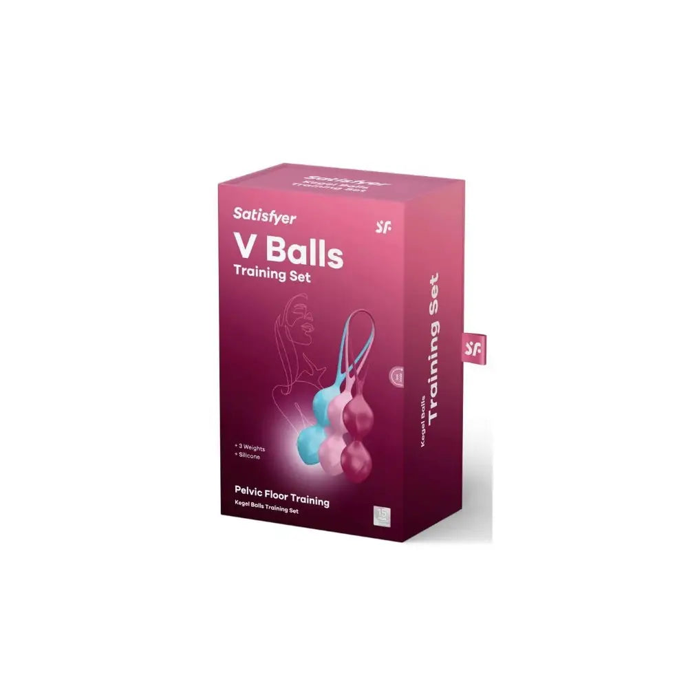 Satisfyer V Balls – 3-Piece Progressive Kegel Training Set Multicolor
