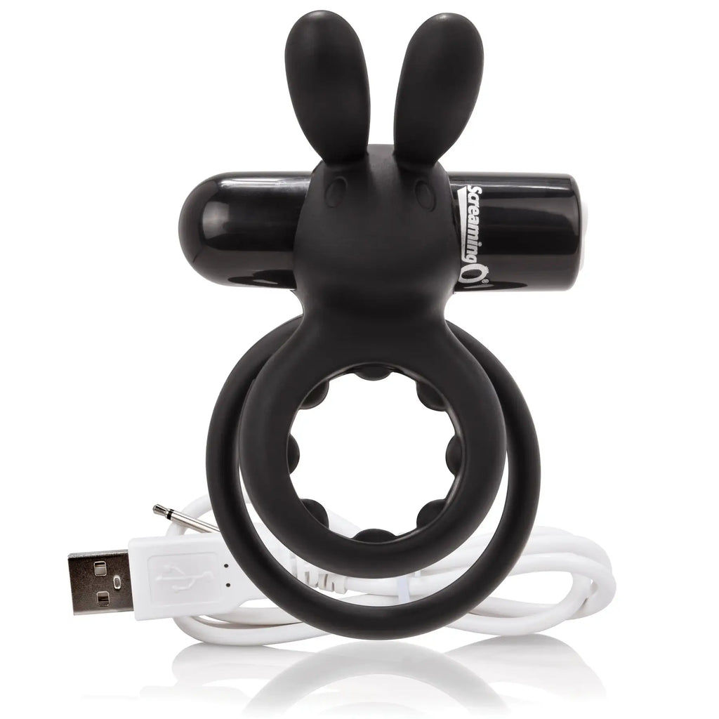 Screaming O® Charged™ Ohare® Rechargeable Rabbit Vibrator - C-Ring
