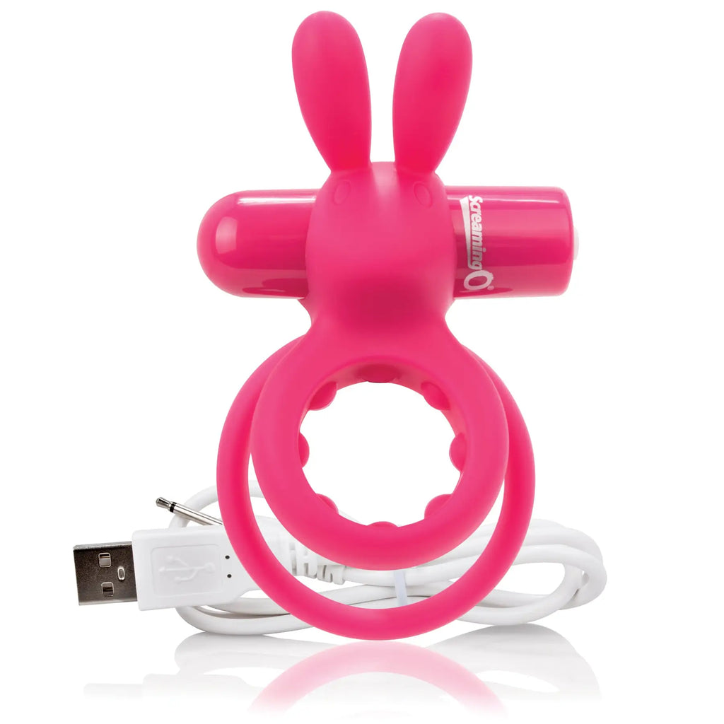 Screaming O® Charged™ Ohare® Rechargeable Rabbit Vibrator - C-Ring