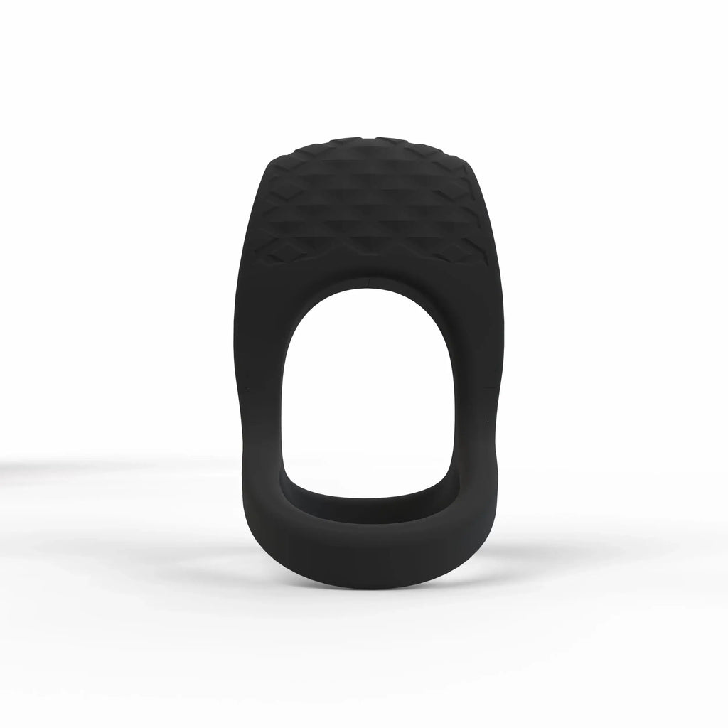 Screaming O® O Big Pro Strapped Rechargeable Vibrating Ring Black