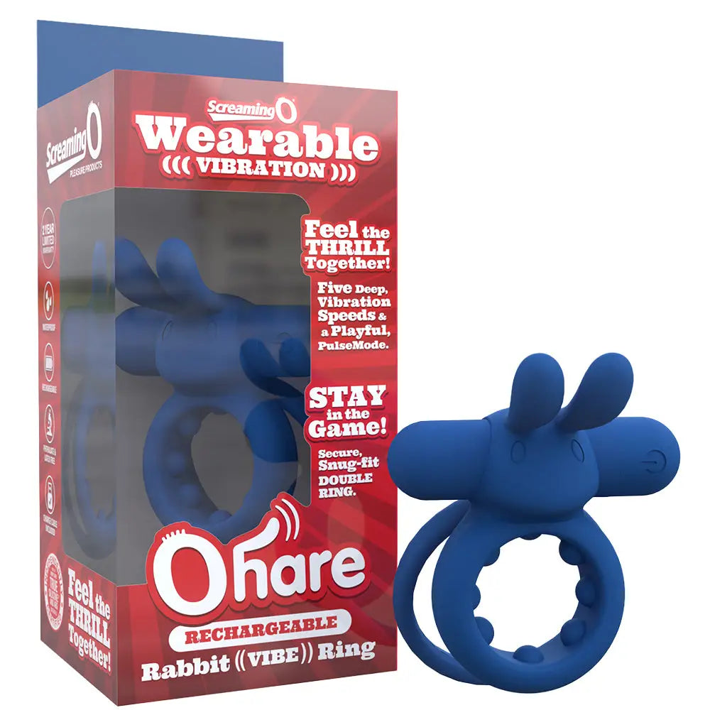 Screaming O® Rechargeable Ohare Rabbit Vibrating C-Ring