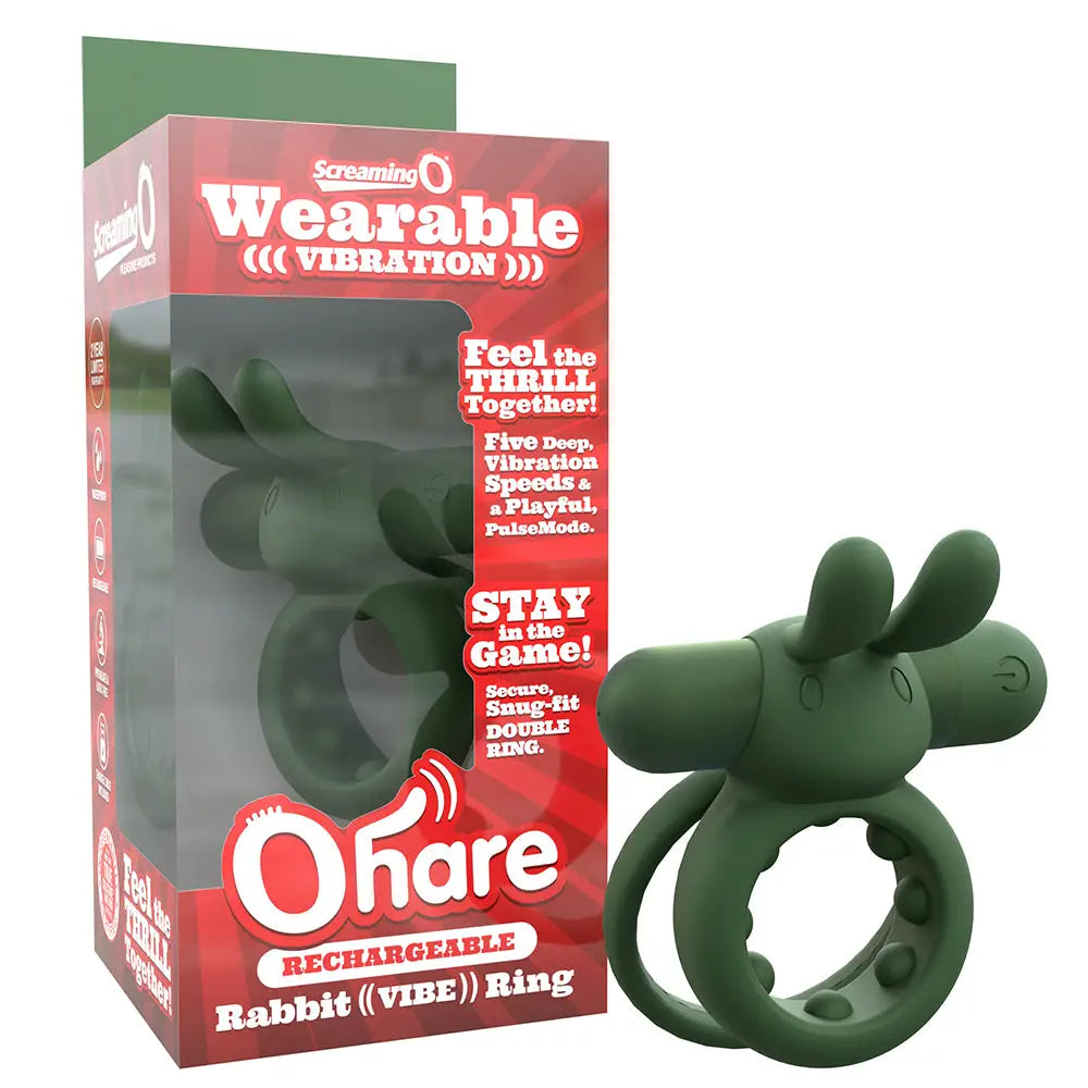 Screaming O® Rechargeable Ohare Rabbit Vibrating C-Ring