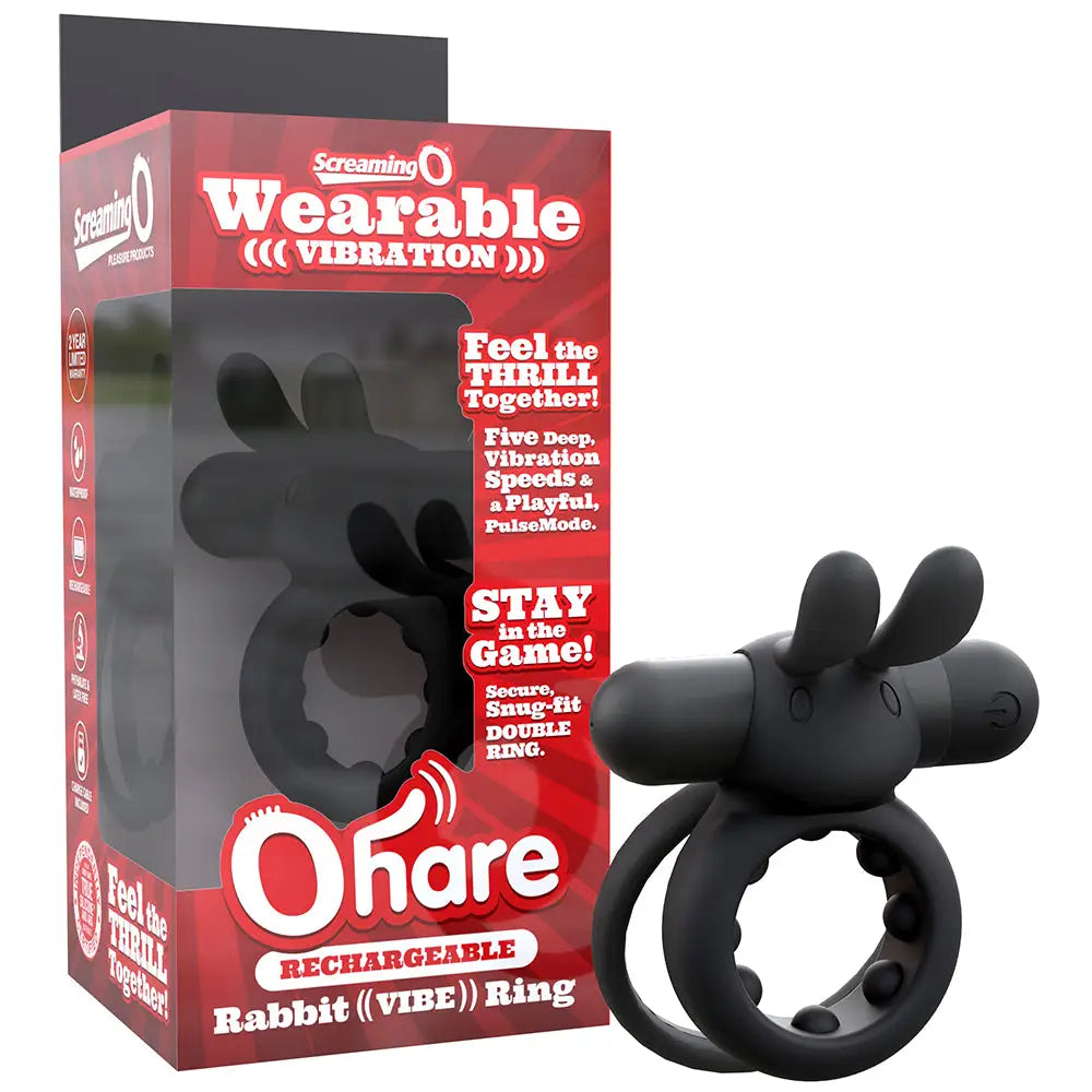 Screaming O® Rechargeable Ohare Rabbit Vibrating C-Ring