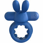 Screaming O® Rechargeable Ohare Rabbit Vibrating C-Ring Blue