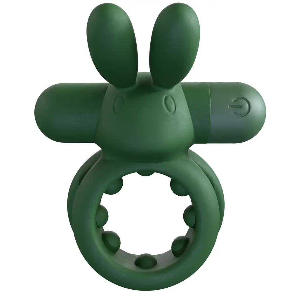 Screaming O® Rechargeable Ohare Rabbit Vibrating C-Ring Green