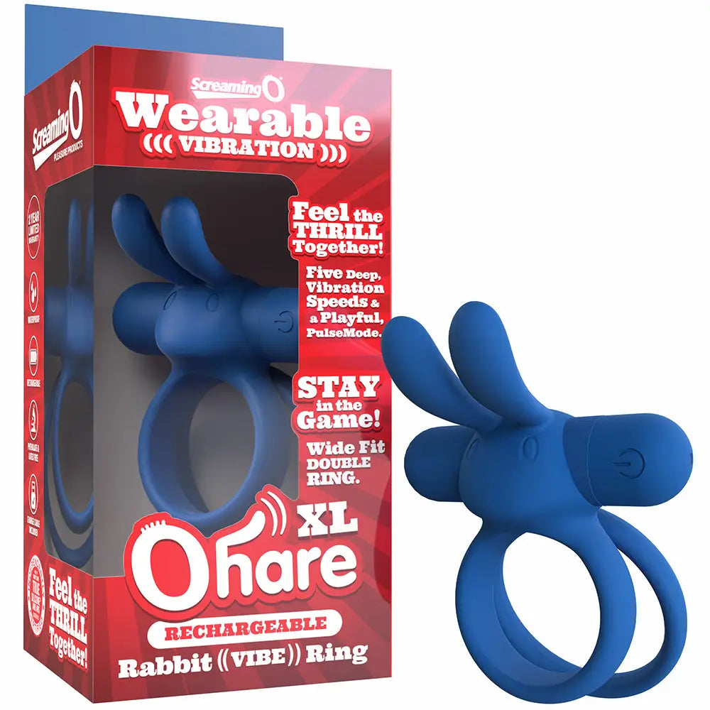 Screaming O® Rechargeable Ohare XL Rabbit Vibrating C-Ring