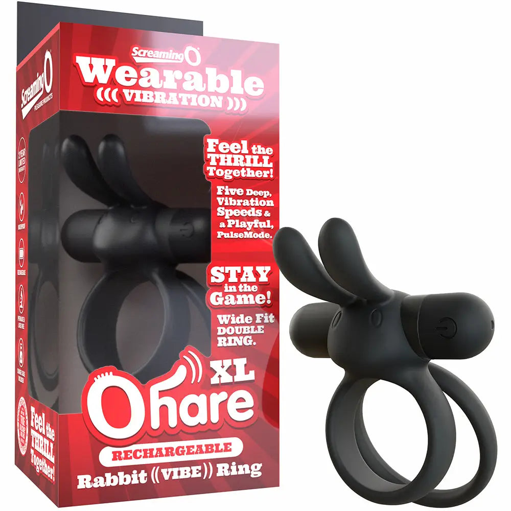 Screaming O® Rechargeable Ohare XL Rabbit Vibrating C-Ring
