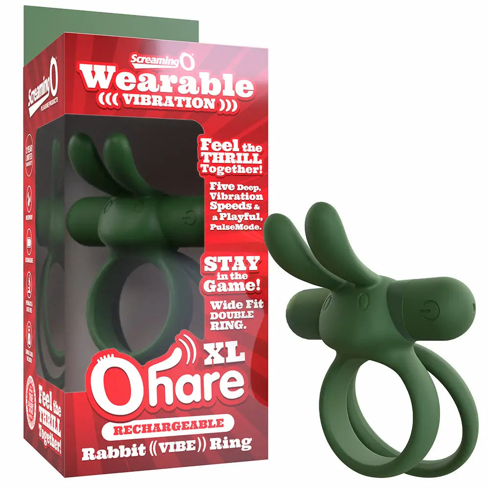 Screaming O® Rechargeable Ohare XL Rabbit Vibrating C-Ring
