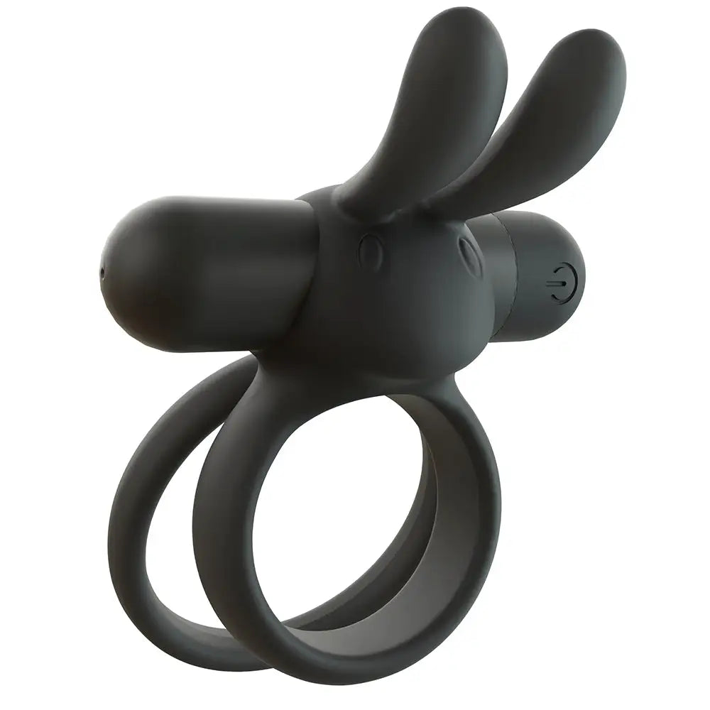 Screaming O® Rechargeable Ohare XL Rabbit Vibrating C-Ring Black