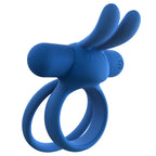Screaming O® Rechargeable Ohare XL Rabbit Vibrating C-Ring Blue