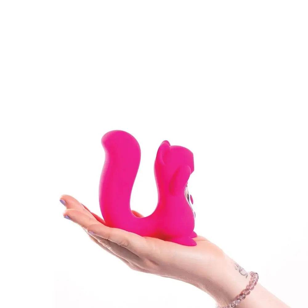 Screaming Squirrel Air Pulse & G - Spot Vibrator - Cerise