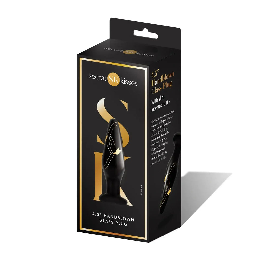 Secret Kisses Handblown Glass Plug - Butt