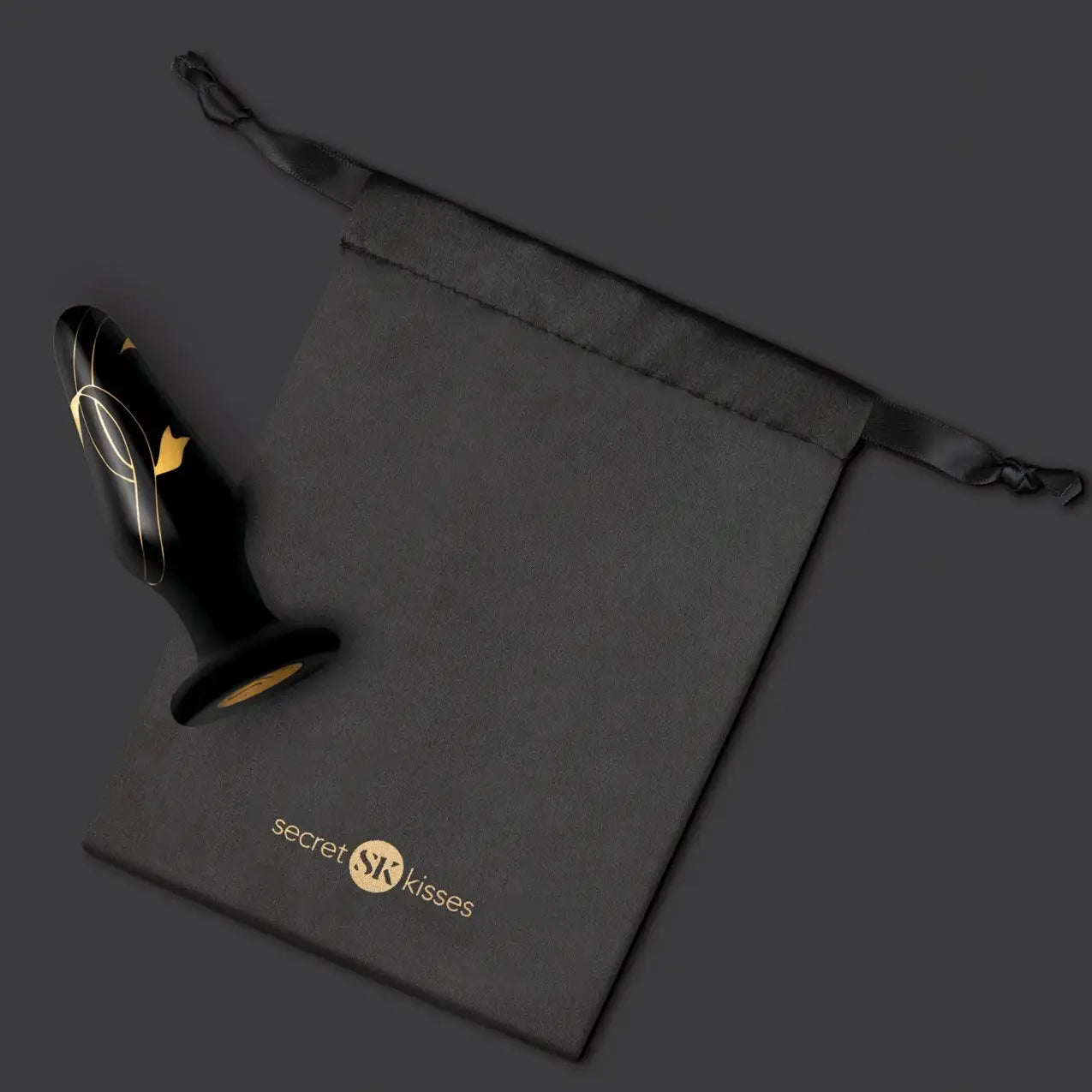 Secret Kisses Handblown Glass Plug - Butt