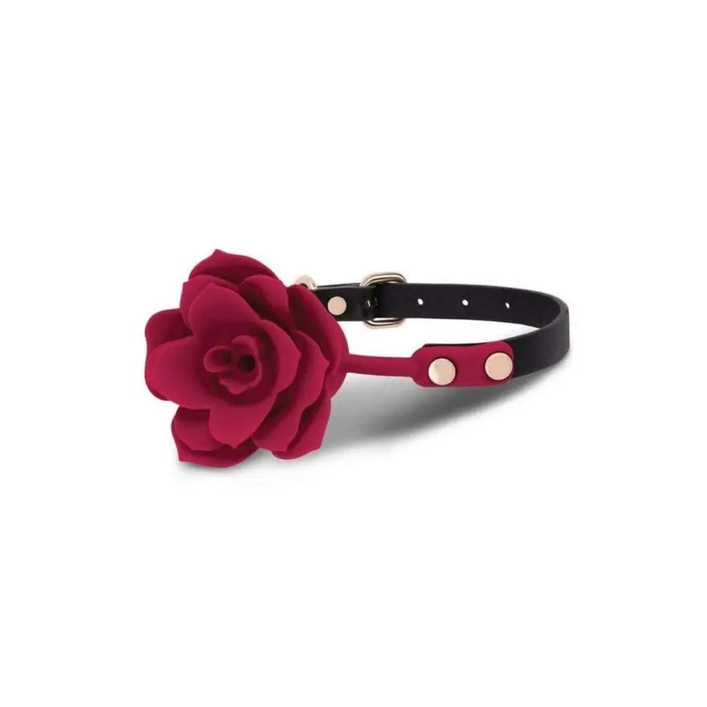 Secret Kisses Rosegasm Bloom Silicone Mouth Gag - Rolik®