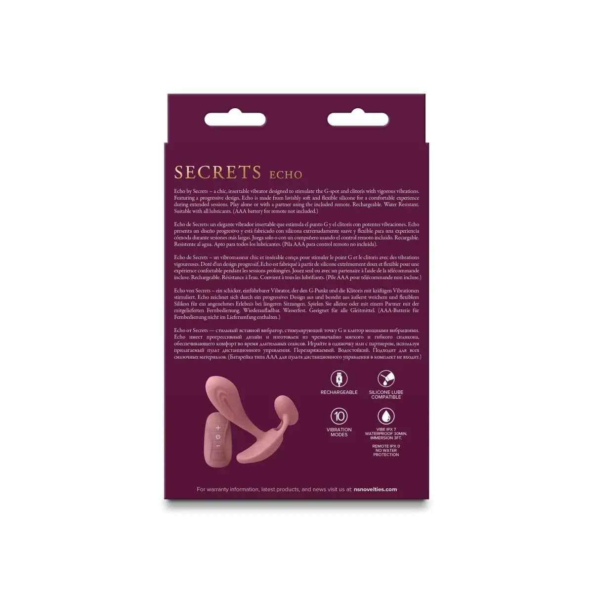 Secrets Echo Remote Vibrator - Rolik®