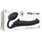 Semi - Realistic Bendable Strap - On - Black / Medium - Dildo