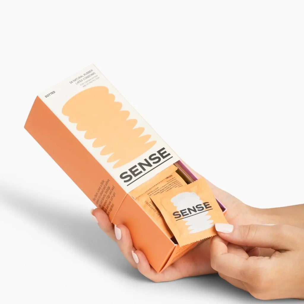 Sense Dotted Latex Condoms 24 - Pack - Rolik®