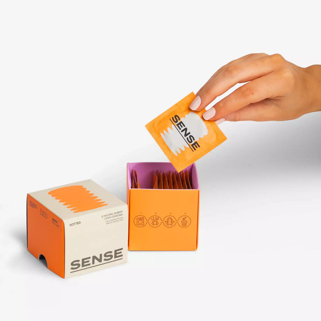 SENSE Dotted Latex Condoms 12