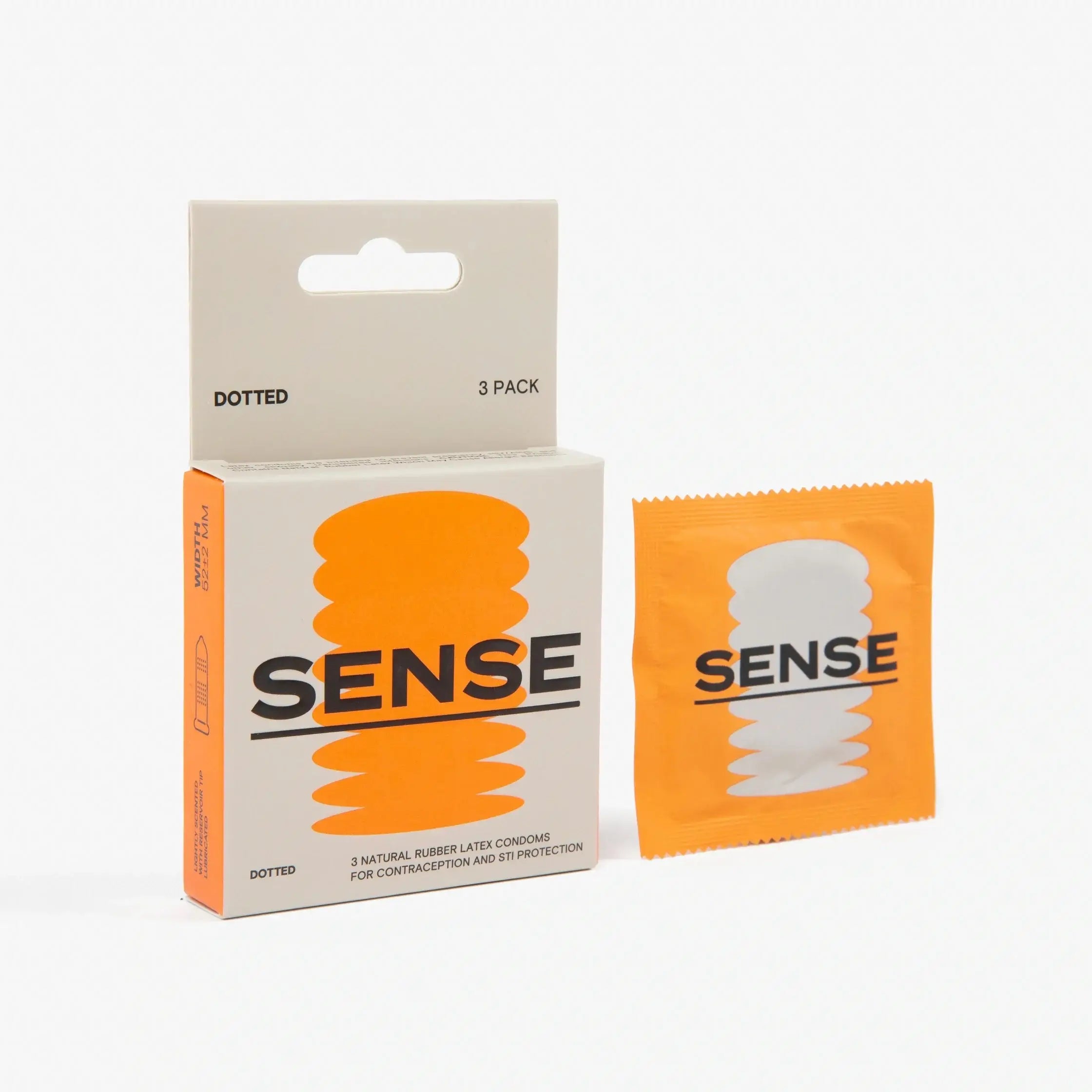 SENSE Dotted Latex Condoms 3