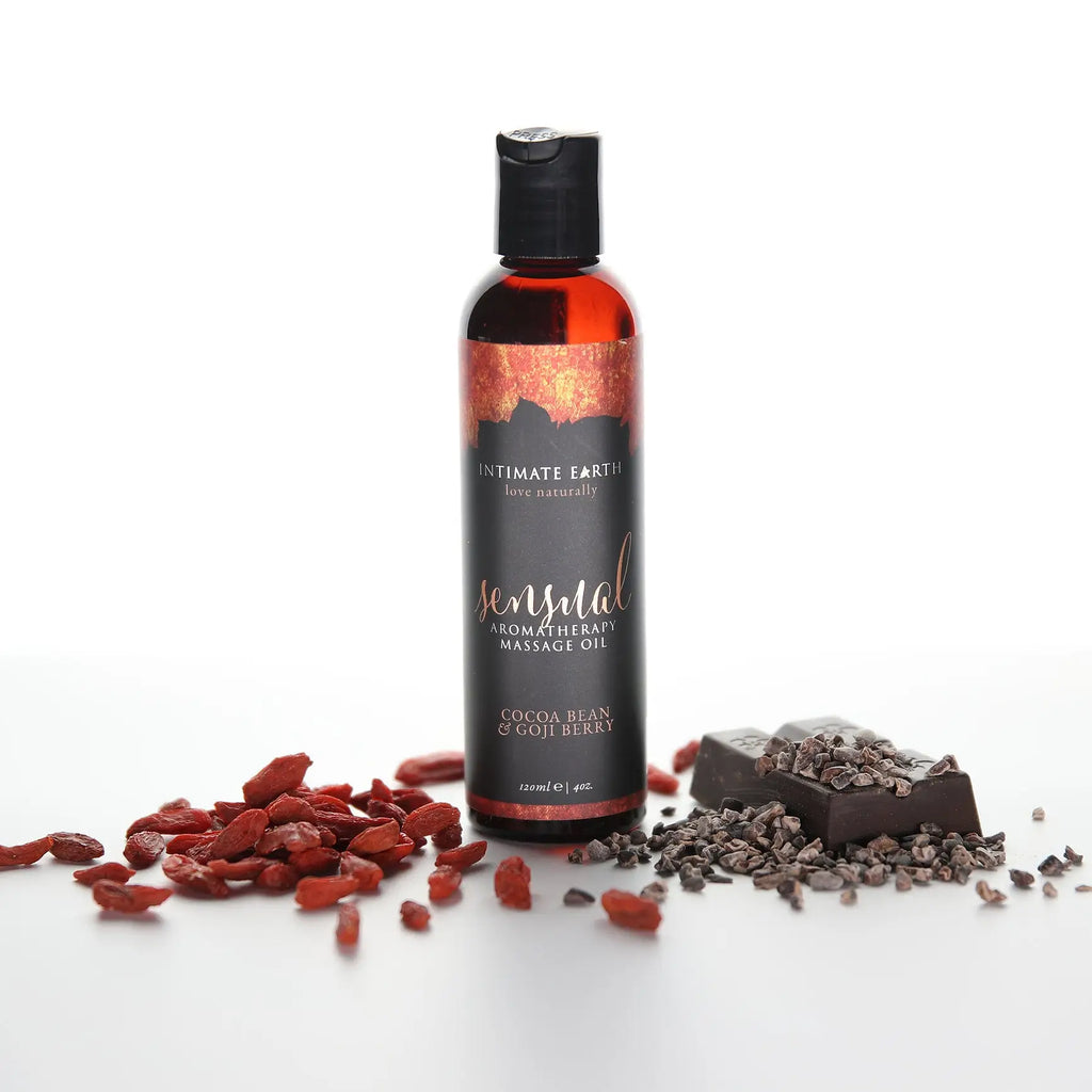 4 fl. oz. Sensual Aromatherapy Cocoa and Goji Berry Massage Oil